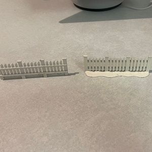 Lefton Colonial Village White Picket Fence - Set of 2